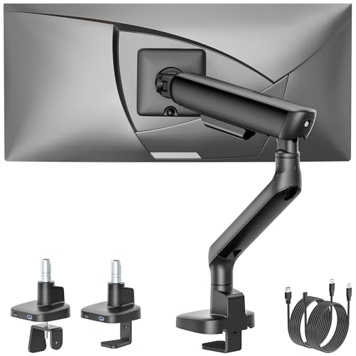 Mechanical Spring Monitor Arm with USB for 17-40" Screens | MA1011UCBK