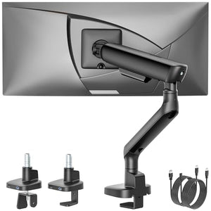 Mechanical Spring Monitor Arm with USB for 17-40" Screens | MA1011UCBK
