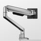 monTEK Deluxe Aluminum Monitor Arm with USB A/C for 17 to 40 Inch Curved Screens Fully Adjustable Single Monitor Arm with Clamp/Grommet, Quick Release Plate, Cable Management, VESA 75/100