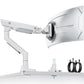 monTEK Premium Aluminum Monitor Arm for 17–57” Ultrawide Screens up to 59 lbs, USB 3.0 Single Desk Mount with Adjustable Gas Spring, Quick-Release Plate, 10-Min Assembly, Clamp/Grommet, VESA 100x100