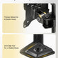 monTEK Stable Vertical Dual Monitor Mount, Stacked Desk Stand for Two 17-32 inch Screens, Full Motion Arm with Tilt, Swivel, Rotation, Supports 22 lbs per Side, C-Clamp/Grommet Base, VESA 100×100mm