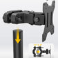 monTEK Universal Pole Mount Bracket for 17”-32” Screens, Holds to 17.6 lbs, Full Motion Adjustable Monitor Mount, 75x75/100x100 VESA Mounting Plate, Fits 1.1”-2.4” Pole Diameter, Black