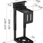 monTEK 66 LBS Heavy-Duty Under Desk PC Mount, Adjustable No-Drill PC Mount with Protective Pads,16.1"-25.6" H, Ideal for Office Home Classroom, Black
