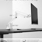 monTEK Deluxe Monitor Arm for 17 to 40 Inch Curved Screens with Cable Management Aluminum Fully Adjustable Single Monitor Arm with Clamp/Grommet, Quick Release Plate,75x75/100x100 VESA
