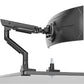 monTEK Premium Aluminum Monitor Arm for 17–57” Ultrawide Screens up to 59 lbs, USB 3.0 Single Desk Mount with Adjustable Gas Spring, Quick-Release Plate, 10-Min Assembly, Clamp/Grommet, VESA 100x100