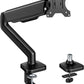 monTEK Heavy Duty Single Monitor Arm for 17-32” Flat/Curved Screens, Premium Mechanical Spring Monitor Arm up to 19.8 lbs, Full Motion Monitor Desk Mount with Quick-Release VESA Plate, Clamp/Grommet