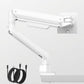 monTEK Deluxe Aluminum Monitor Arm with USB A/C for 17 to 40 Inch Curved Screens Fully Adjustable Single Monitor Arm with Clamp/Grommet, Quick Release Plate, Cable Management, VESA 75/100