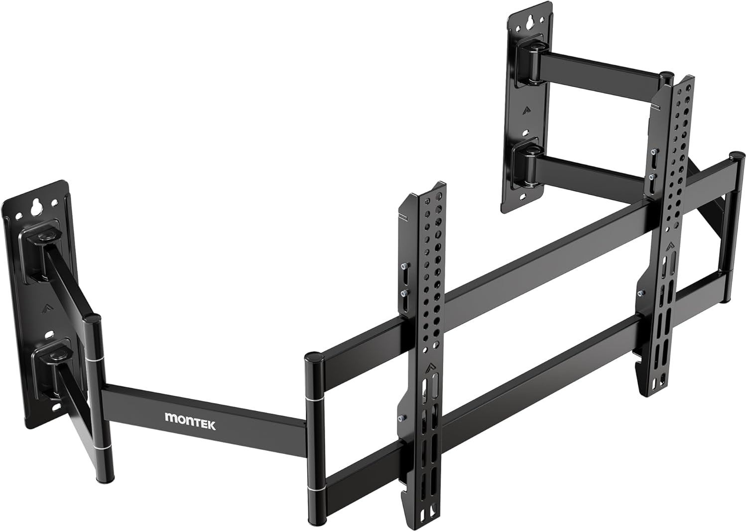 monTEK Full Motion Corner TV Wall Mount for 55-90 Inch LCD LED Flat Curved TVs, Heavy Duty TV Wall Mounts with 176lbs Weight Capacity, Dual TV Wall Arm Perfect for Corner, Bedroom, Max VESA 600x400mm
