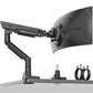 monTEK Premium Aluminum Monitor Arm for 17–57” Ultrawide Screens up to 59 lbs, USB 3.0 Single Desk Mount with Adjustable Gas Spring, Quick-Release Plate, 10-Min Assembly, Clamp/Grommet, VESA 100x100