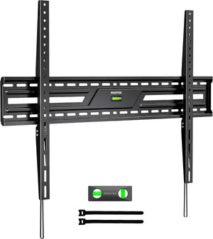 monTEK Heavy Duty Fixed TV Wall Mount for 50-100 Inch Large TVs up to 200 lbs, 4X Safety Tested, TV Mount Bracket for Home Theater & Commercial Use, Fits 16"/18"/24" Wood Studs, Max VESA 900x600mm