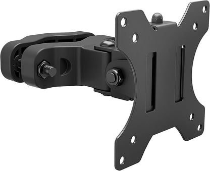 monTEK Universal Pole Mount Bracket for 17”-32” Screens, Holds to 17.6 lbs, Full Motion Adjustable Monitor Mount, 75x75/100x100 VESA Mounting Plate, Fits 1.1”-2.4” Pole Diameter, Black