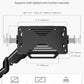 monTEK Laptop Arm Wall Mount, 2-in-1 Full Motion Monitor & Laptop Stand with Adjustable Tray, Fits Max 18" Notebook and 32" Screen, Metal Ergonomic Single Monitor Holds Up to 19.8lbs