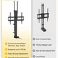 monTEK Motorized TV Lift for 43-88 inch TVs, Ceiling&Vertical TV Lift Mechanism with RF Remote, Smart Phone & Voice Control via WiFi, Up to 132lbs, 4X Load Tested, Max VESA 600 * 400