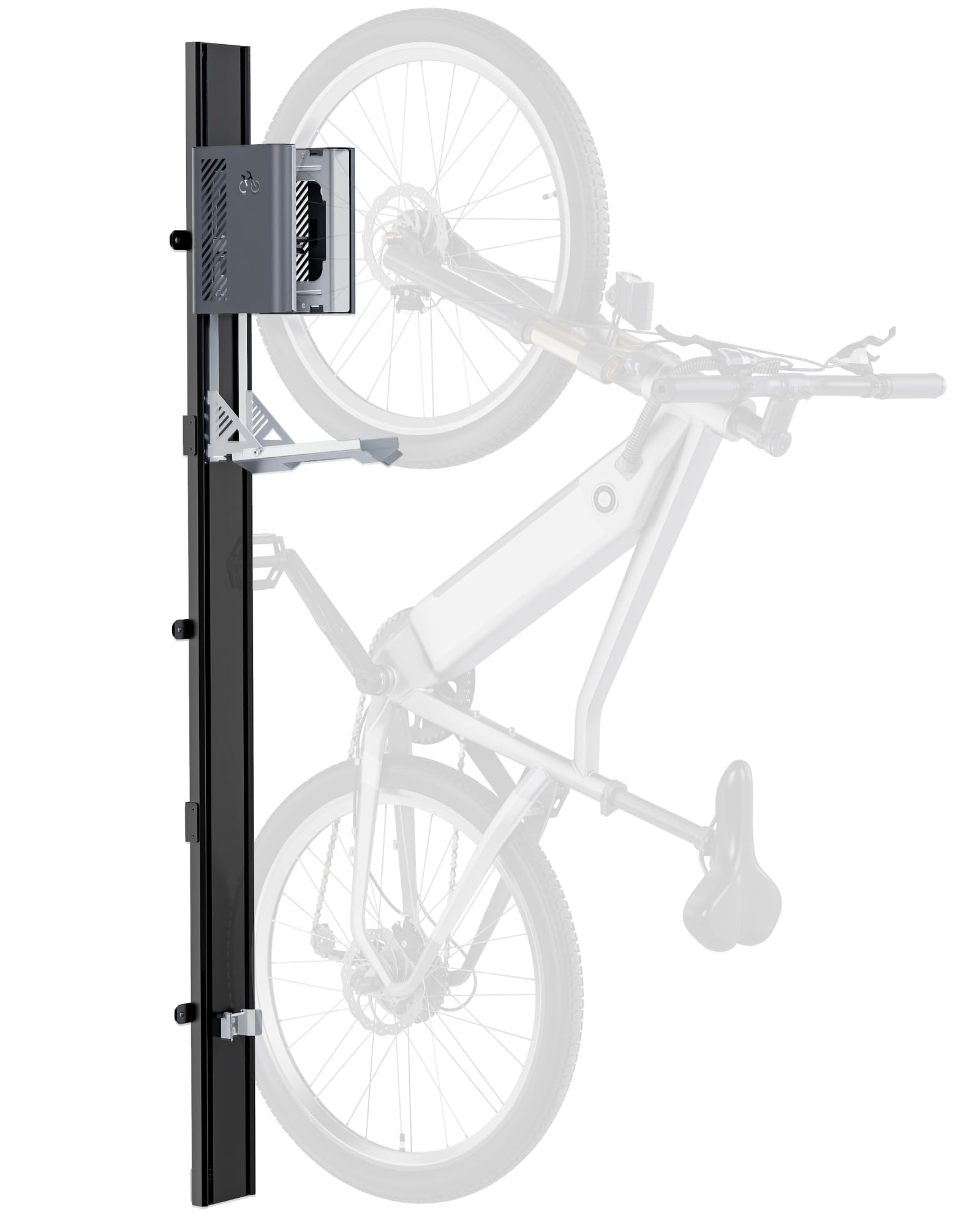 monTEK Automatic Lift EBike Rack – Fits 24-29" Tires, Heavy-Duty Vertical Wall Rack for Bicycles (Up to 71 lbs) - Effortless Lifting, Easy Install - Space-Saving Storage for Garage, Shed, SG