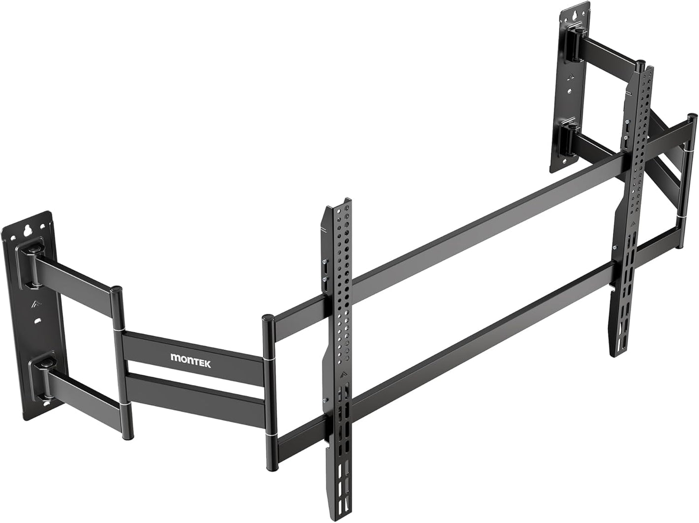 monTEK Heavy Duty Corner TV Wall Mount for 75-120 Inch Large TVs, Full Motion TV Bracket with Long Extension Articulating Arm, Dual TV Wall Arm up to 300lbs Perfect for Office, Max VESA 1000x600mm