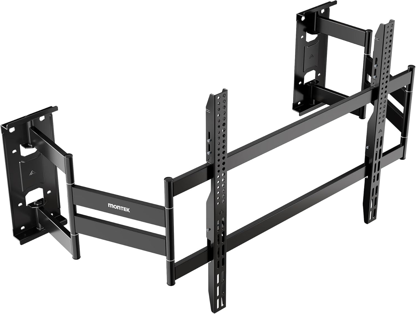 monTEK Heavy Duty Corner TV Wall Mount for 65-100 Inch Large TVs, Full Motion TV Bracket with 19.3" Long Articulating Arm, Dual TV Wall Arm up to 275lbs Perfect for Office, Gym, Max VESA 800x600mm