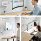 monTEK 17-49 inch Single Monitor Wall Mount for up to 44 lbs Ultrawide Screen, Premium Aluminum Heavy Duty Monitor Arm with Adjustable Gas Spring Arm, 75x75/100x100 VESA Mount, White