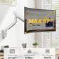 monTEK Heavy-Duty Single Monitor Wall Mount for 17-57” Ultrawide Screens up to 59.4lbs, Premium Aluminum Wall Mount Monitor Arm with Full Motion Adjustment, Pneumatic Lift, Max VESA 100x100