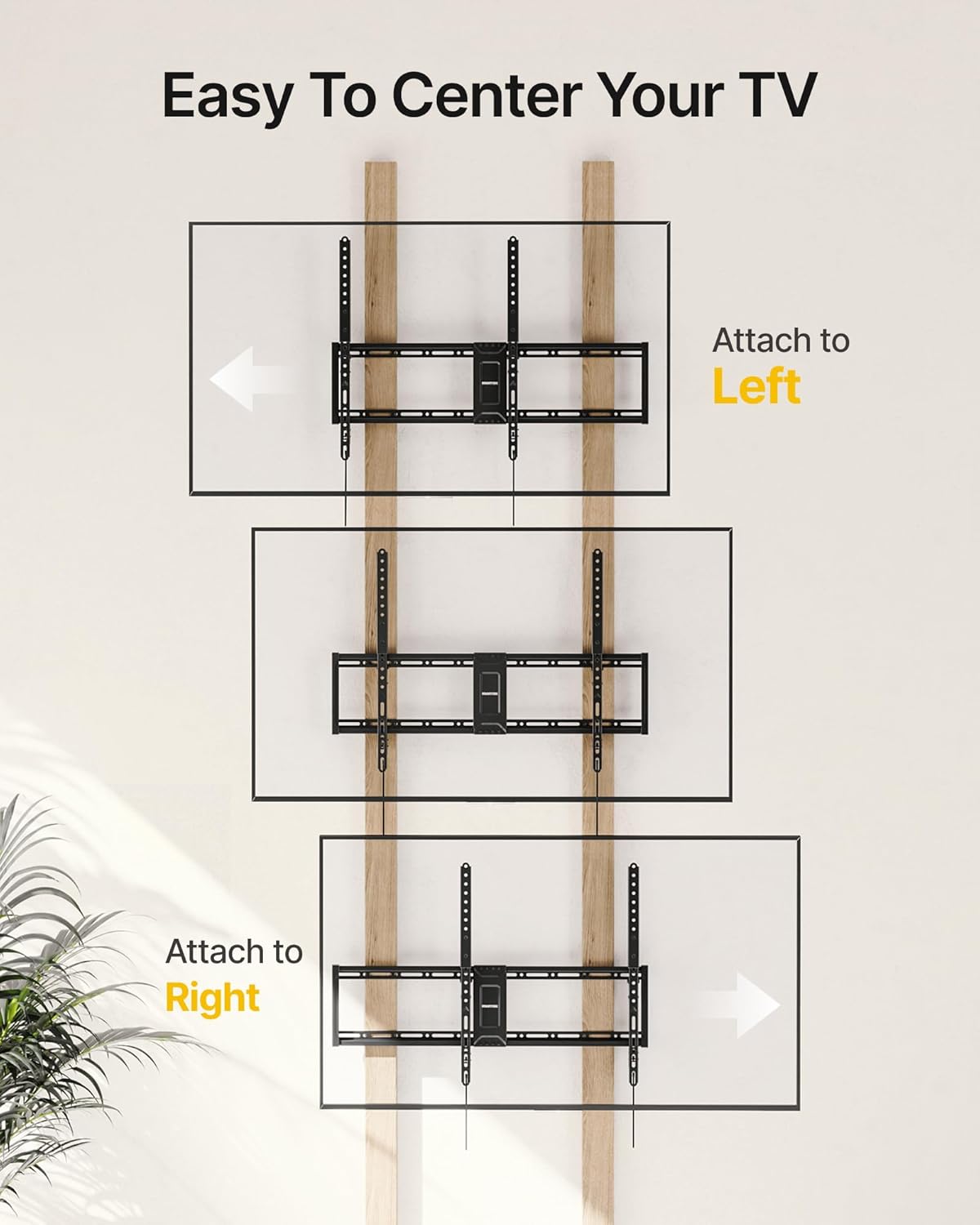 monTEK Heavy Duty Tilt TV Wall Mount for 43–100" Large Flat & Curved TVs, Holds 200 lbs, Ultra Slim Low Profile Bracket with 8° Tilt, Fits 16"/18"/24"/32" Wood Studs, Max VESA 800x600, 4× Load Tested