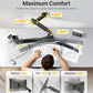 monTEK Heavy-Duty Single Monitor Wall Mount for 17-57” Ultrawide Screens up to 59.4lbs, Premium Aluminum Wall Mount Monitor Arm with Full Motion Adjustment, Pneumatic Lift, Max VESA 100x100