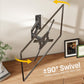 monTEK Full Motion TV Wall Mount for 23–65 Inch Flat & Curved TVs and Monitors, Swivel & Tilt Articulating Bracket, Max VESA 400x400mm, Holds up to 77 lbs, Perfect Center Design