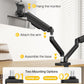 monTEK Heavy Duty Dual Monitor Arm with USB/Audio Ports for 17-32” Screens, Premium Mechanical Spring Monitor Arm up to 19.8 lbs, Full Motion Monitor Desk Mount, VESA 75/100 mm, Clamp/Grommet