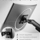 monTEK Deluxe Monitor Arm up to 40 Inch Holds 26.4 lbs Curved Screens Aluminum Fully Motion Adjustable Single Monitor Stand with Clamp/Grommet Desk Mount, Quick Release Plate,75/100mm VESA, MA1008BK