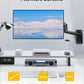 monTEK Ultra Wide Monitor Wall Mount for 17-49 Inch Screens, Heavy Duty Single Monitor Mount up to 44 lbs, Fully Adjustable Gas Spring Wall Mount, 75x75/100x100 VESA Mount, Black