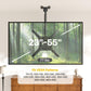 monTEK Ceiling TV Mount for 23-55 inch Flat Screen Displays, Hanging Adjustable Ceiling TV Bracket Fits Most LCD LED OLED 4K TVs, Pole Ceiling Mount Holds up to 77lbs, Max VESA 400x400mm, TM1009C-MA
