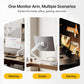 monTEK Single Monitor Arm with USB for Max 45 Inch Ultrawide Screens Adjustable Monitor Desk Mount Holds 35 Lbs Cable Management with C Clamp/Grommet Desk Mount, VESA 75/100mm, MA1007UCWH
