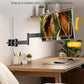 monTEK Universal Pole Monitor Arm 25 Inch Extra Long Reach - Single Desk Mount for 17-32 inch Screens, Steel Full Motion Mount, VESA 75/100mm, 636mm Extension