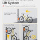 monTEK Automatic Lift EBike Rack – Fits 24-29" Tires, Heavy-Duty Vertical Wall Rack for Bicycles (Up to 71 lbs) - Effortless Lifting, Easy Install - Space-Saving Storage for Garage, Shed