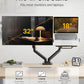 monTEK Laptop Arm Mount for Desk for Max 32” Screen and 18” Notebook, Dual Monitor Stand with Adjustable Laptop Holder, Holds up to 19.8 lbs, Full Motion Arm with Clamp/Grommet Base, 75/100 VESA Mount
