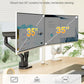 monTEK Dual Monitor Arm, Mechanical Spring Monitor Arm for 17-35" Screens, Adjustable Monitor Desk Mount Each Holds up to 24.2 lbs with C Clamp/Grommet Desk Mount, VESA 75/100mm, MA1011BK-D