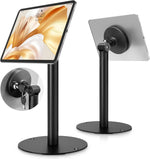 monTEK Anti-Theft Tablet Stand, Frameless Universal Tablet Kiosk with Security Lock Fit 7”-15” Screen Size, Compatible with IPad Pro/Air/Mini and Samsung Tab, Black