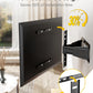 monTEK 0.77" Ultra Slim TV Wall Mount for 37-75 Inch TVs, Thin Low Profile Full Motion TV Wall Mount with Articulating Dual Arms, 4X Weight Tested, Max VESA 400x400mm, Fits 16/18" Studs