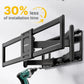 monTEK Heavy Duty Full Motion TV Wall Mount for 43-98 Inch Large TVs Hold up to 265 lbs, Extra Long 27.7" Extension Articulating Arm Bracket, Fits 16" 18" 24" Wood Studs, Max VESA 800x400mm