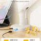 monTEK Single Monitor Arm with USB, Mechanical Spring Monitor Arm for 17-40" Screens, Adjustable Monitor Desk Mount Holds up to 26.4 lbs with C Clamp/Grommet Desk Mount, VESA 75/100mm, MA1011UCWH