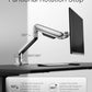 monTEK Deluxe Monitor Arm up to 40 Inch Holds 26.4 lbs Curved Screens Aluminum Fully Motion Adjustable Single Monitor Stand with Clamp/Grommet Desk Mount, Quick Release Plate,75/100mm VESA, MA1008SL