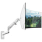 monTEK 17-49 inch Single Monitor Wall Mount for up to 44 lbs Ultrawide Screen, Premium Aluminum Heavy Duty Monitor Arm with Adjustable Gas Spring Arm, 75x75/100x100 VESA Mount, Black