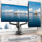 Dual Monitor Stand with USB Up to 35" Screens | MA1010UCPBK-D