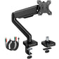monTEK Heavy Duty Dual Monitor Arm for 17-32” Flat/Curved Screens, Premium Mechanical Spring Monitor Arm up to 19.8 lbs, Full Motion Monitor Desk Mount with Quick-Release VESA 75/100mm, Clamp/Grommet