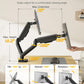 monTEK Heavy Duty Dual Monitor Arm for 17-32” Flat/Curved Screens, Premium Mechanical Spring Monitor Arm up to 19.8 lbs, Full Motion Monitor Desk Mount with Quick-Release VESA 75/100mm, Clamp/Grommet