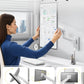 monTEK Ultra Wide Monitor Wall Mount for 17-49 Inch Screens, Heavy Duty Single Monitor Mount up to 44 lbs, Fully Adjustable Gas Spring Wall Mount, 75x75/100x100 VESA Mount, White