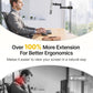 monTEK Universal VESA Steel Pole Mount Full Motion Monitor Arm, Fits 17 to 32 Inch Screens with Removable 75x75/100x100 VESA Plate, Holds Up to 10kg/22lbs, Black Clamp Mount with Cable Management