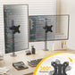 monTEK Universal Pole Mount Bracket for 17”-32” Screens, Holds to 17.6 lbs, Full Motion Adjustable Monitor Mount, 75x75/100x100 VESA Mounting Plate, Fits 1.1”-2.4” Pole Diameter, Black