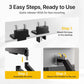monTEK Dual Monitor Mount Monitor Arms for 2 Monitors for 17 to 35 Inch Curved Screen Holds 35 Lbs Adjustable Heavy Duty Monitor Desk Mount Cable Management, VESA 75/100mm,MA1007BK-D
