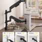 monTEK Dual Vertical Monitor Arm up to 40 inch, Aluminum Heavy-Duty Height Adjustable Stacked Desk Monitor Stand Full Motions Arm Mechanical Spring Holds Up to 26.4lbs,VESA 75x75/100x100,Black