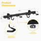 monTEK Enhanced Bike Storage Rack, Adjustable 3-Bike and 2-Helmet Hangers for Indoor Bike Storage, Customizable for Various Bike Sizes, Heavy-Duty Steel Bike Wall Mount, Max Load 209lbs, 32-in