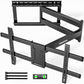 monTEK Long Arm TV Wall Mount for 43-90 Inch TVs, 42.5 Inch Extension, Swivel and Tilt, Full Motion, VESA 800 x 400mm, 132 lbs, 16',18' Studs